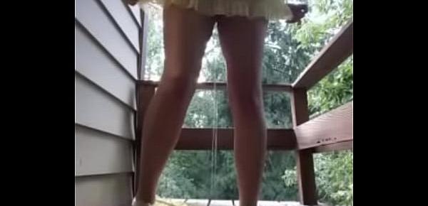  Lingerie Pee Outside